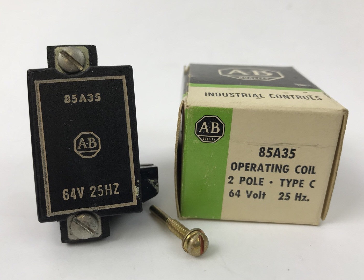 Allen Bradley 85A35 Operating Coil New In Original Box 2 Pole Type C 64 V 25 HZ