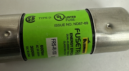 Cooper Bussmann FRS-R-100 100A 600V RK5 Time-Delay Fuse Fusetron