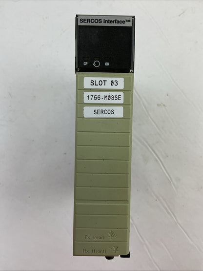 ALLEN BRADLEY 1756-M03SE SER A FW 15.37 CONTOLLOGIX MOTION MODULE