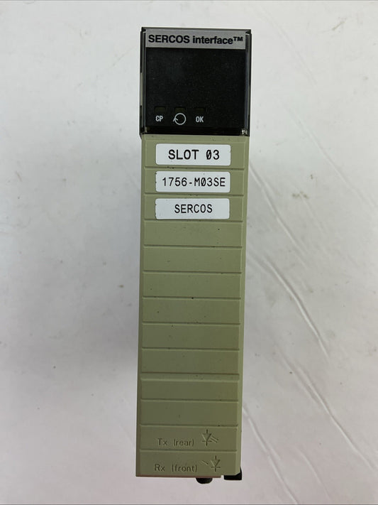 ALLEN BRADLEY 1756-M03SE SER A FW 15.37 CONTOLLOGIX MOTION MODULE