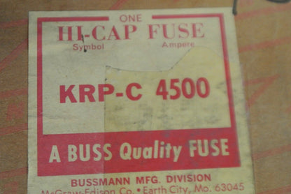 BUSS / BUSSMANN KRP-C 4500 HI-CAP FUSE / 4500A / 600V / NEW SURPLUS / KRP-C4500