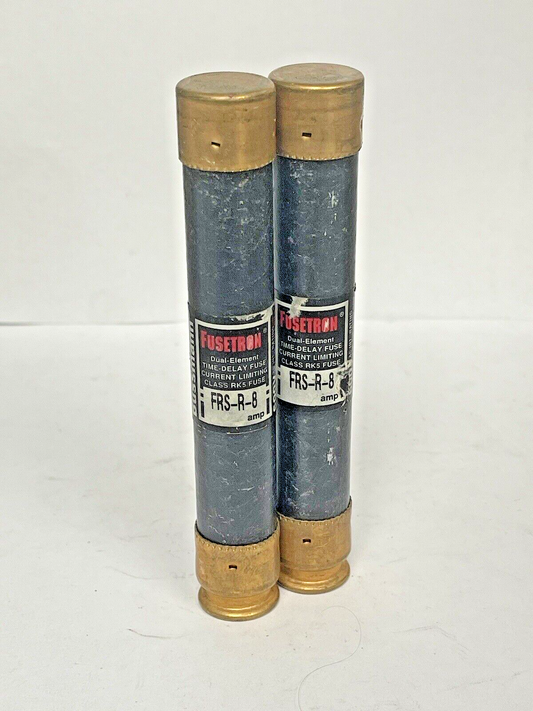 FUSETRON FRS-R-8 FUSES  8A 600V ***LOTOF2*** (FUSES MAY LOOK DIFFERENT)