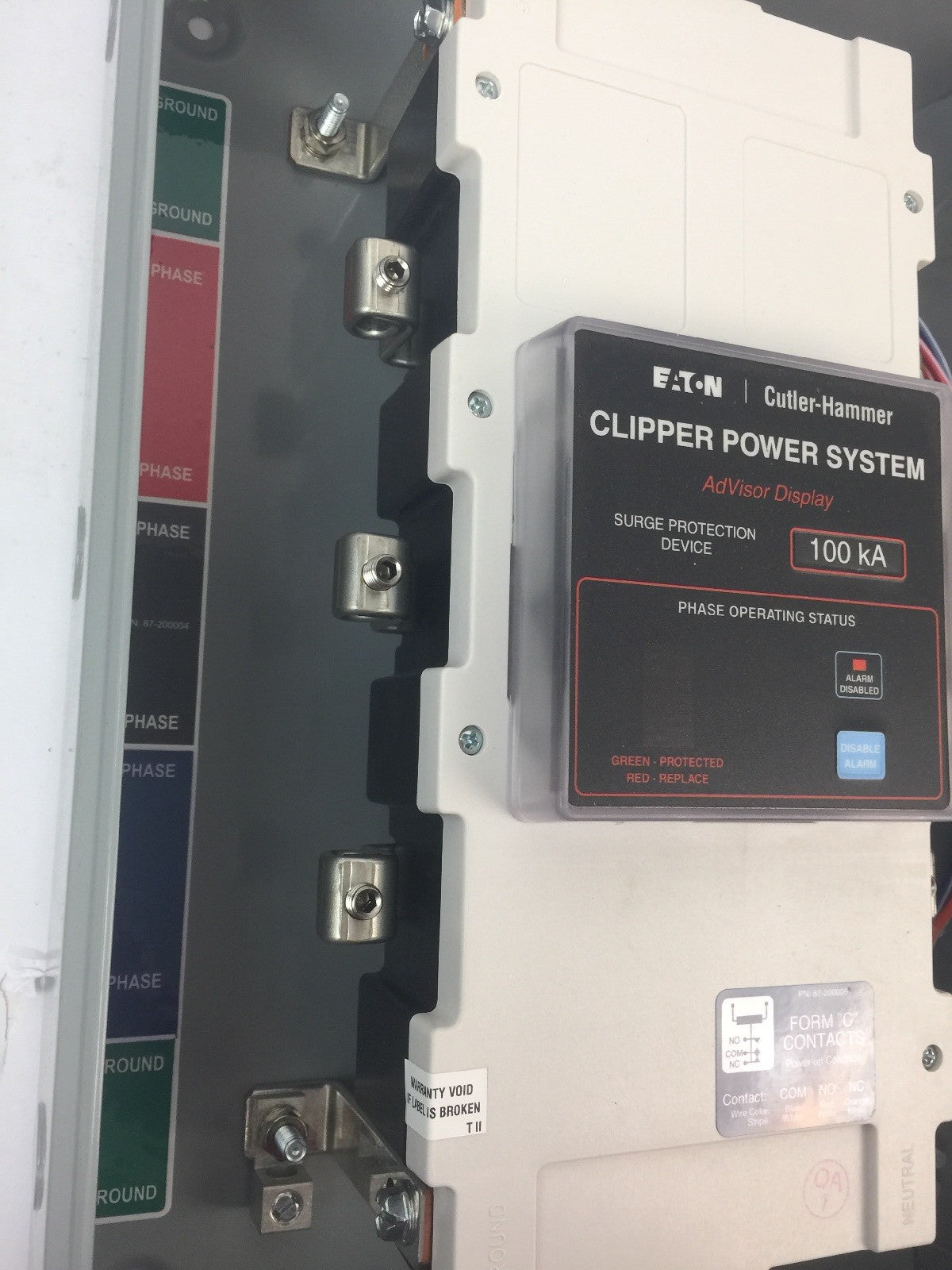 EATON CUTLER HAMMER CPS100480YSK CLIPPER POWER SYSTEM VISOR 480Y/277VAC 3PH