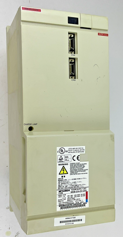 MITSUBISHI MDS-CH-VC-370 SERVO DRIVE UNIT 37KW 648V H/W VER.L 71A 50/60HZ