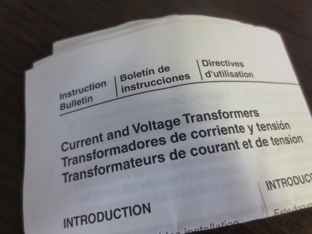 SQUARE D 76R-122 CURRENT TRANSFORMER - RATIO = 1200:5 - 10kV - 600V NEW SURPLUS