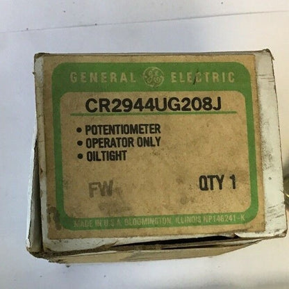 GE CR2944UG208J POTENTIONMETER OPERATOR ONLY OILTIGHT