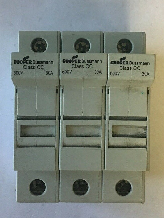 BUSSMANN CHCC FUSE BLOCK HOLDER 1POLE 600V 30A ***LOT OF 3***