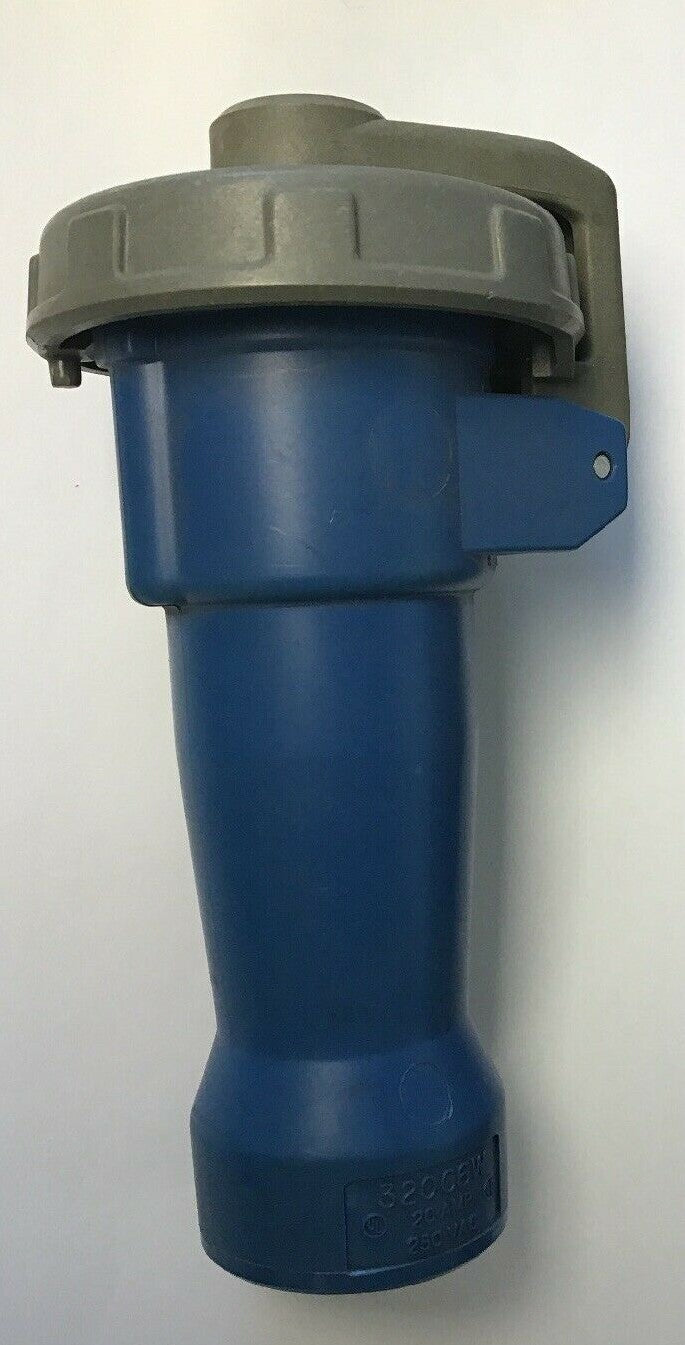 HUBBELL 320C6W PIN & SLEEVE WATERTIGHT PLUG 20A 250VAC