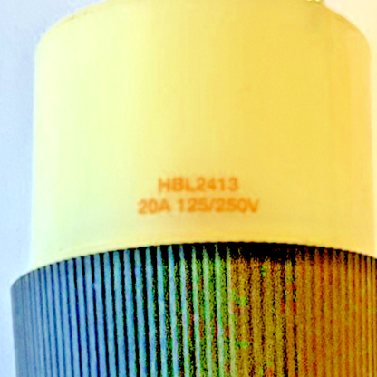 HUBBELL HBL2413 TWIST PLUG 20A 125/250VAC 3POLE 4WIRE 3PH
