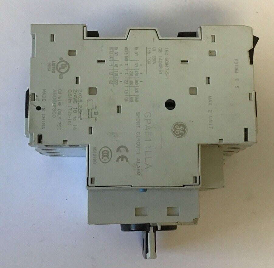 GENERAL ELECTRIC GPS1BHAD MANUAL MOTOR STARTER GPAE11LLA& (2) GPAC10FBA