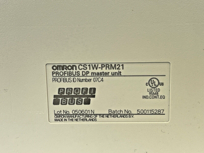 OMRON - CS1W-PRM21 - PROFIBUS DP MASTER UNIT - PROFIBUS ID NUMBER 07C4