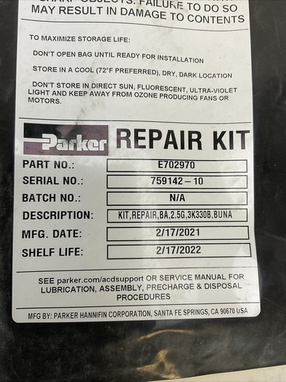 PARKER E702970 REPAIR KIT