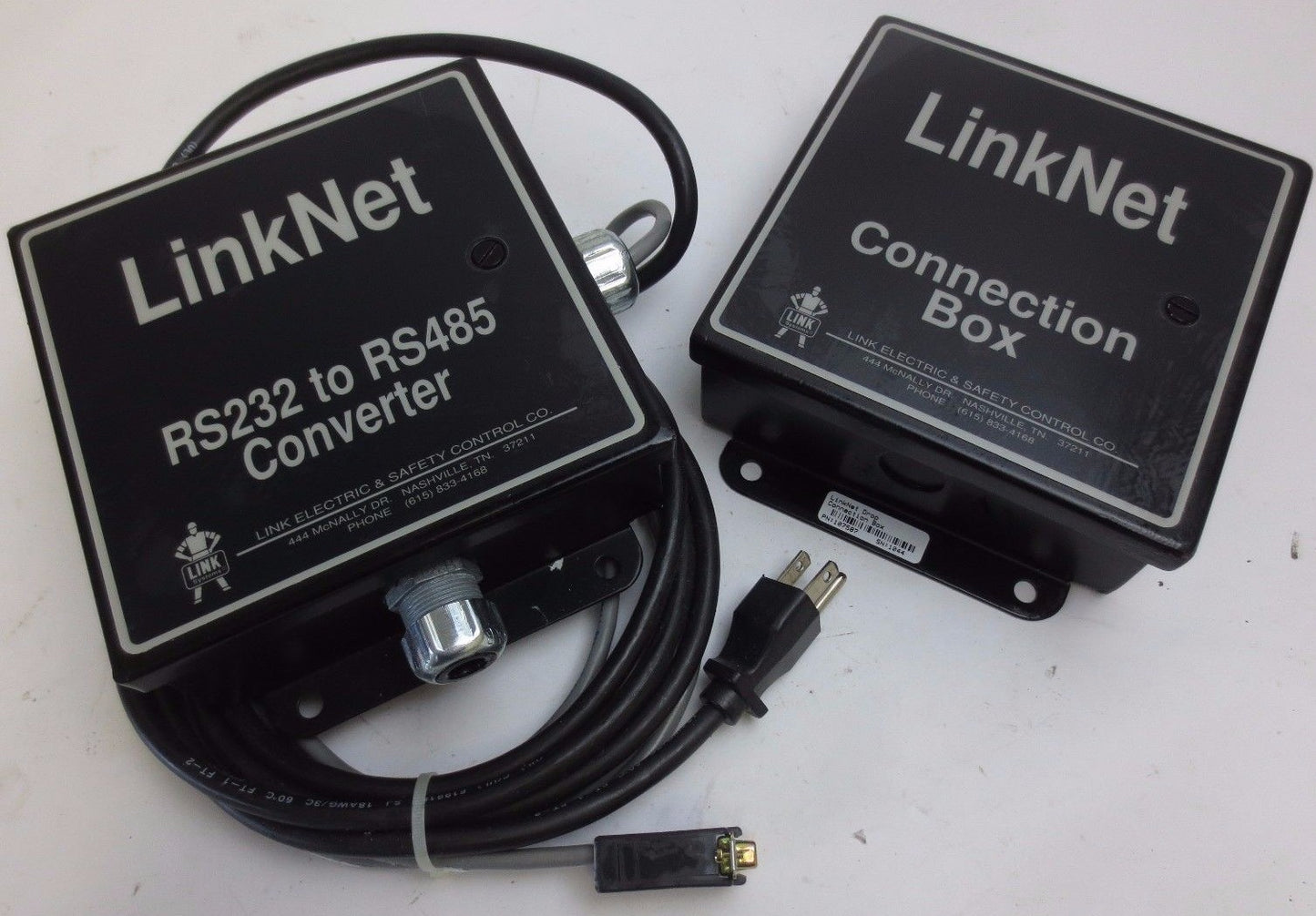 LinkNet 107629 + 107587 RS232 to RS485 CONVERTER + CONNECTION BOX  LINK ELECTRIC