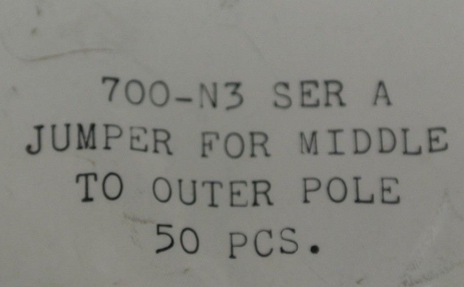 ALLEN-BRADLEY 700-N3 / JUMPER, MIDDLE POLE to OUTER POLE / BAG/ 50 - NEW SURPLUS