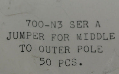 ALLEN-BRADLEY 700-N3 / JUMPER, MIDDLE POLE to OUTER POLE / BAG/ 50 - NEW SURPLUS