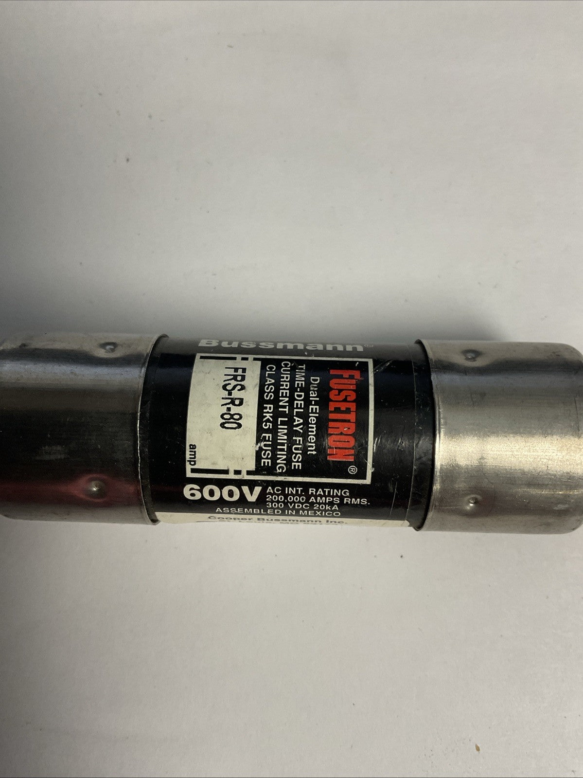 COOPER BUSSMANN FRS-R-80 FUSETRON FUSE 600VAC 300VDC 80A