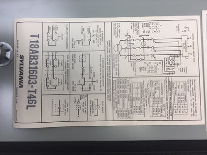 SYLVANIA T18AB31603-T46L A.C. MAGNETIC COMBINATION STARTER 30A 600V COIL 110-120