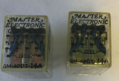 MASTER ELECTRONICS GM-4PDT-24A RELAY 24VAC***LOTOF2***