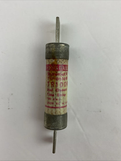GOULD SHAWMUT TRI-ONIC TR100R DUAL-ELEMENT TIME DELAY FUSE 250VAC 10A (LOT OF 4)