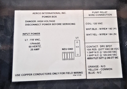 AERCO BMK1500 BOILER 1500MBH 107SQFT 44GALLON 160PSIG 115V 1500000BTU 15A 2HP