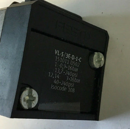 FESTO VL-5/3E-D-1-C PNEUMATIC VALVE