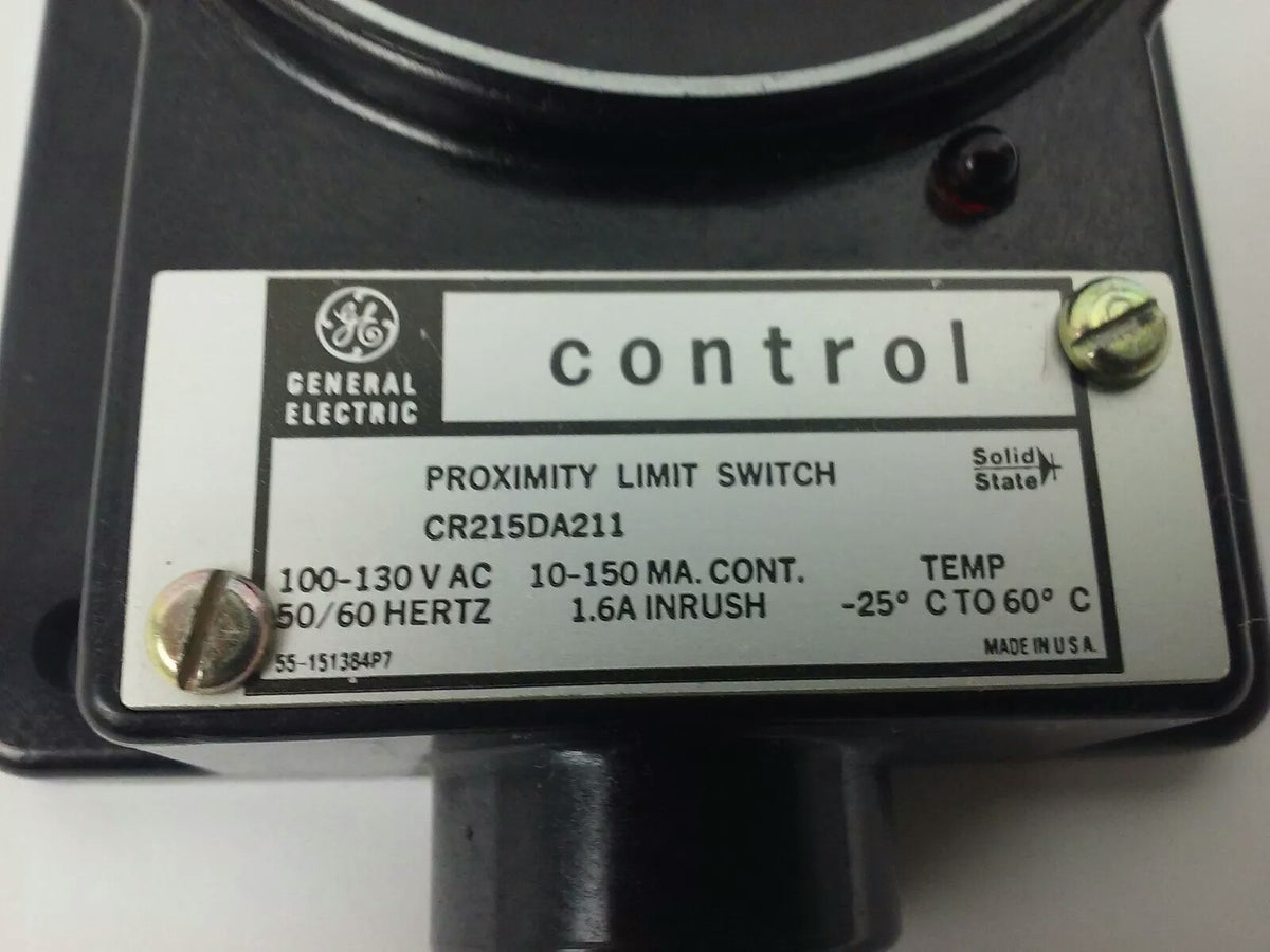 GENERAL ELECTRIC, CR215DA211, PROXIMITY LIMIT SWITCH, 115V 50/60HZ, CR215D, NEW