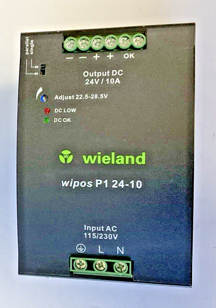WIELAND WIPOS P1 24-10 POWER SUPPLY 24V 10A