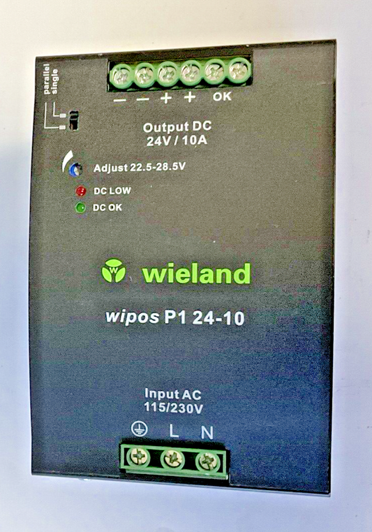 WIELAND WIPOS P1 24-10 POWER SUPPLY 24V 10A
