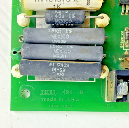 MEDAR 494-8A PC CONTROL BOARD
