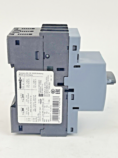 SIEMENS - 3RV2011-1GA10 - CIRCUIT BREAKER / MOTOR PROTECTOR