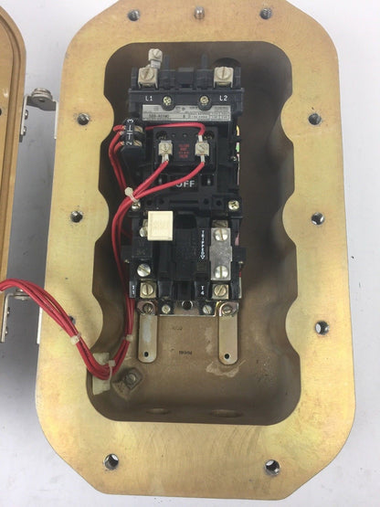ALLEN BRADLEY 509-AEXWD-1-4G SINGLE PHASE MAGNETIC MOTOR CONTROLLER SIZE 0