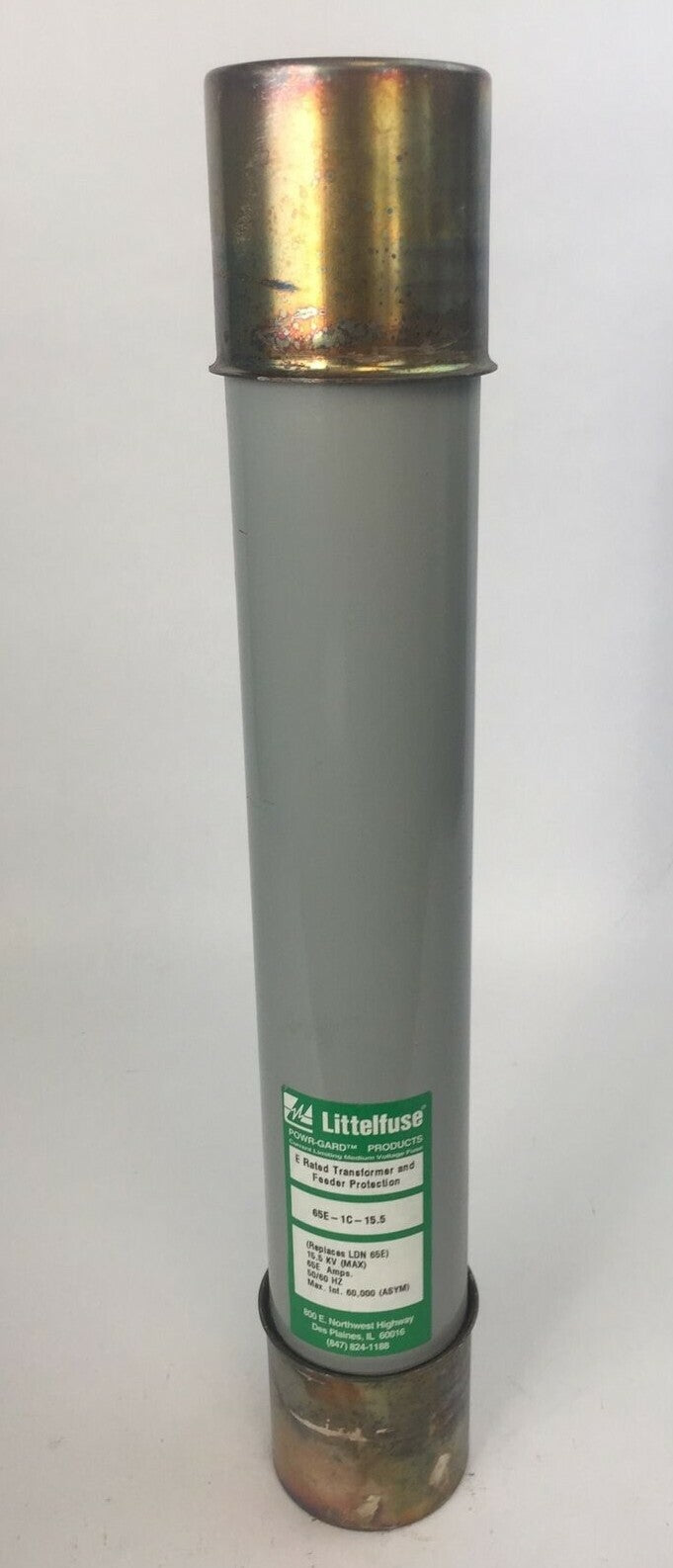 LITTELFUSE 65E-1C-15.5 E RATED TRANSFORMER AND FEEDER PROTECTION 15.5KV 65E AMP