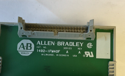 ALLEN BRADLEY 1492-IFM40F INTERFACE MODULE SER.A REV.A