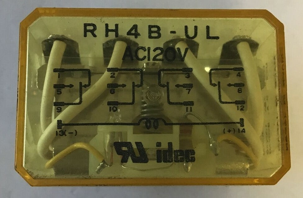 IDEC RH4B-UL RELAY 120/240VAC 30VDC***LOTOF2***