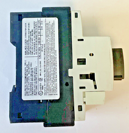 SIEMENS 3RV1021-0FA10 MOTOR CONTROL 3RV1901-1E 6,5A 277V