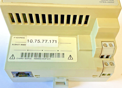 ALLEN BRADLEY 1794-AENT ETHERNET/IP 10/100 ETHER ADAPTER SER.A REV.A01 FWREV 2.8