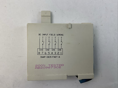 OPTO 22 SNAP I/O SNAP-IDC5-FAST-A 4 CHANNEL MODULE HIGH SPEED DC 18-32VDC 5VDC