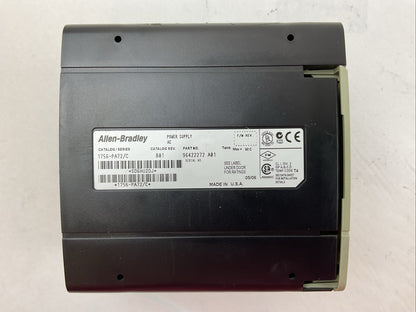 ALLEN-BRADLEY 1756-PA72 SER C CAT REV B01 POWER SUPPLY AC