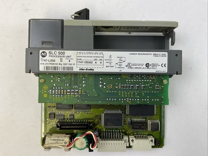 ALLEN BRADLEY 1747-L532 SER D PROC REV 4 PROCESSOR 1747-OS302 SER A FRN 9