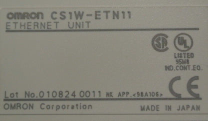 OMRON CS1W-ETN11 / ETHERNET UNIT