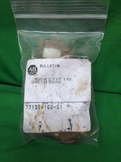 *LOT OF 6* ALLEN BRADLEY 77135-166-51 MOUNTING CLIPS 7713516651