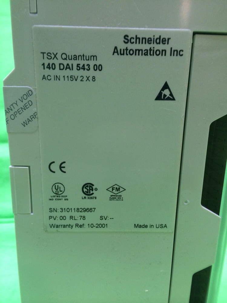 SCHNEIDER TSX QUANTUM MODICON 140-DAI-543-00 140DAI54300
