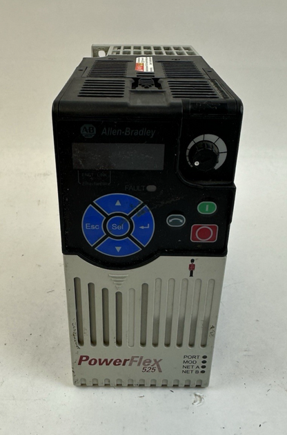 ALLEN BRADLEY 25B-D2P3N104 POWERFLEX 525 FRN:5.001 480V 1HP 2.3A SER.A