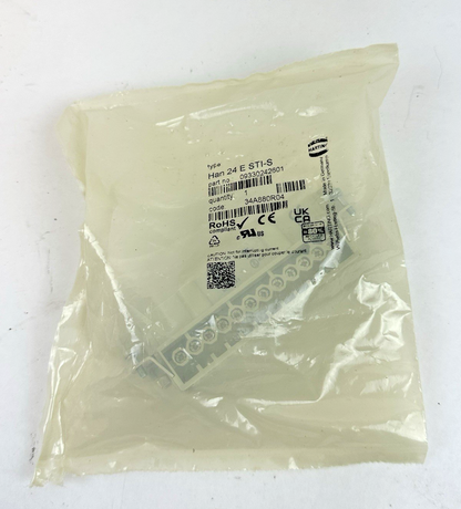 HARTING 09330242601 RECTANGULAR PLUG INSERT HAN 24ESTI-S