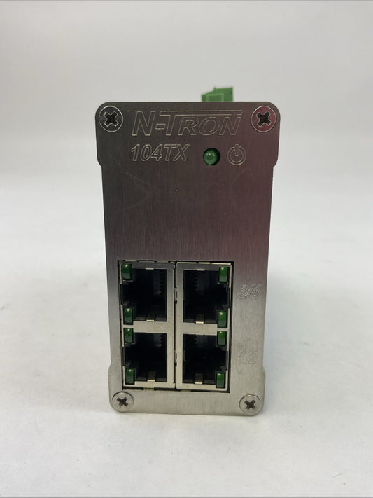 N-TRON 104TX ETHERNET SWITCH 10-30VDC 215mA