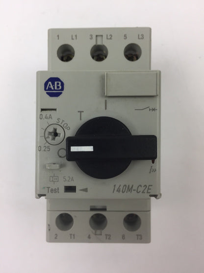 ALLEN BRADLEY 140M-C2E-A40 SER B MOTOR CIRCUIT BREAKER 0.4A