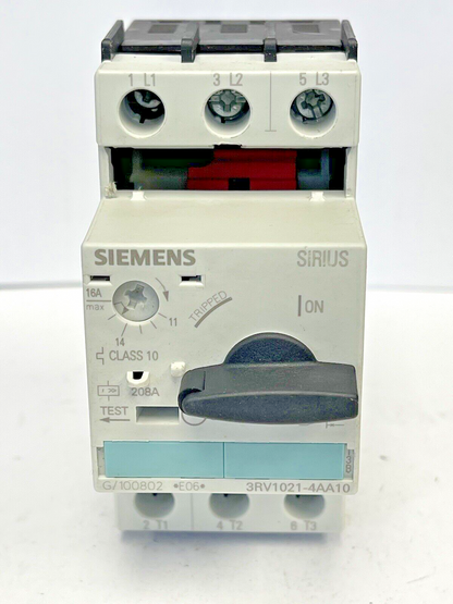 SIEMENS - 3RV1021-4AA10 - CIRCUIT BREAKER / MOTOR PROTECTOR