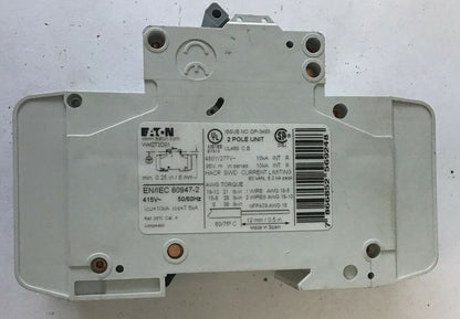 EATON WMZT2D01 CIRCUIT BREAKER 1A 480Y/277VAC 10KA 2POLE 50/60HZ***LOTOF2***