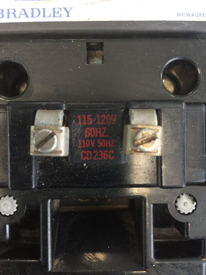 ALLEN BRADLEY 500L-D0D93 100 AMP CONTINUOUS RATING AC CONTACTOR 600VAC SERIES A