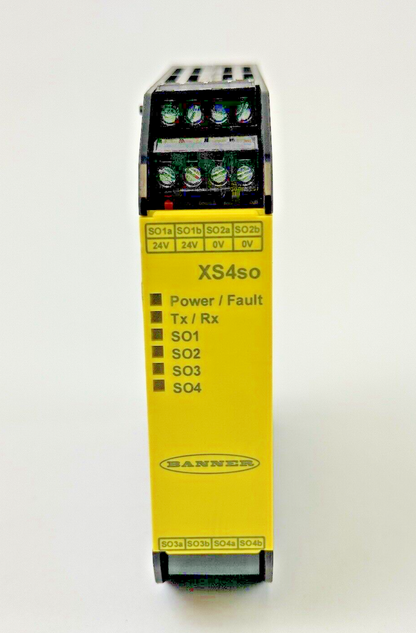 BANNER - XS4so - SAFETY CONTROLLER EXPANSION MODULE - 4 PAIR PNP SAFETY OUTPUTS